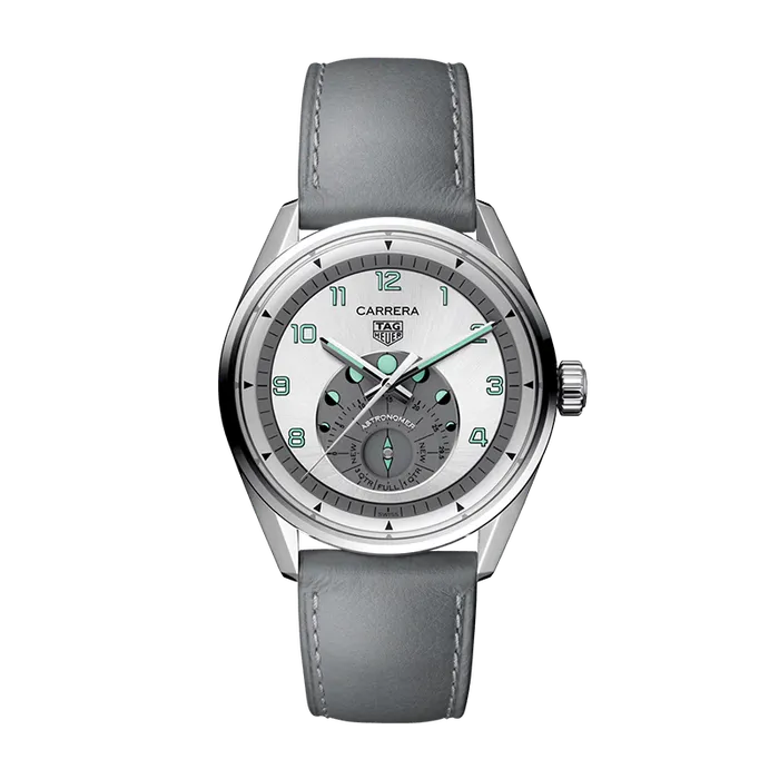 Watch TAG Heuer Carrera - Bracelet Leather Gray