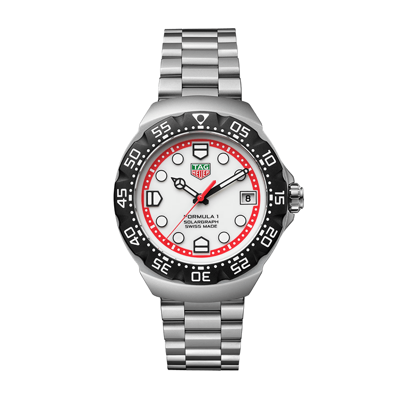 Watch TAG Heuer Formula 1 Swlarghraf- 38 mm, Dial White, Bracelet Steel